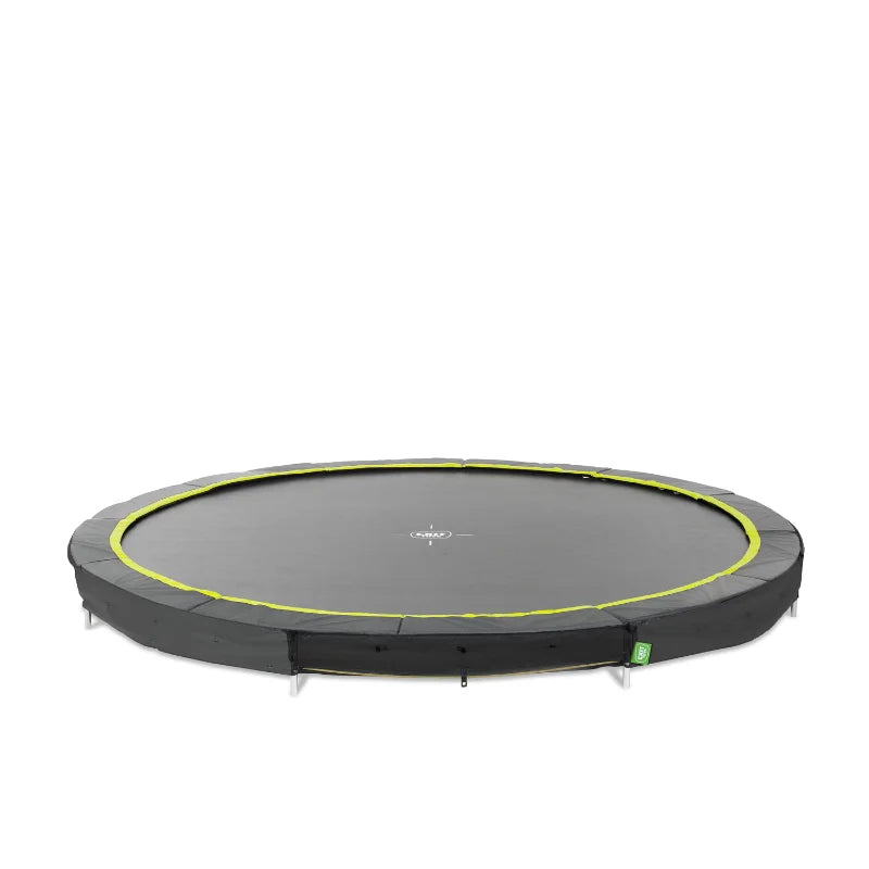 EXIT_Toys_Silhouette_Ground_Trampoline_14ft_green_jumping_mat