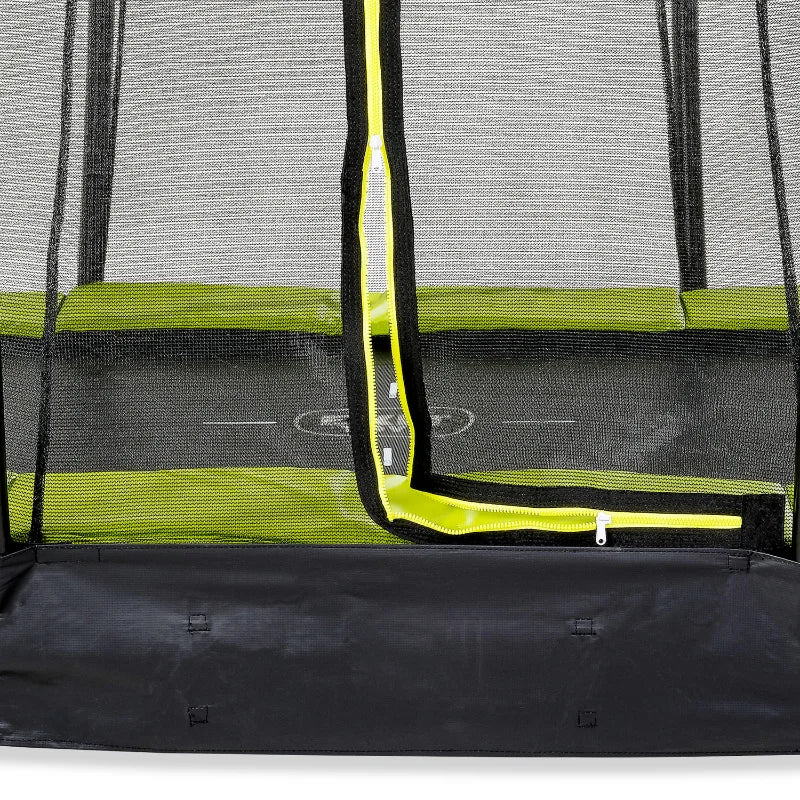 EXIT_Toys_Silhouette_Ground_Trampoline_14ft_green_safety_net