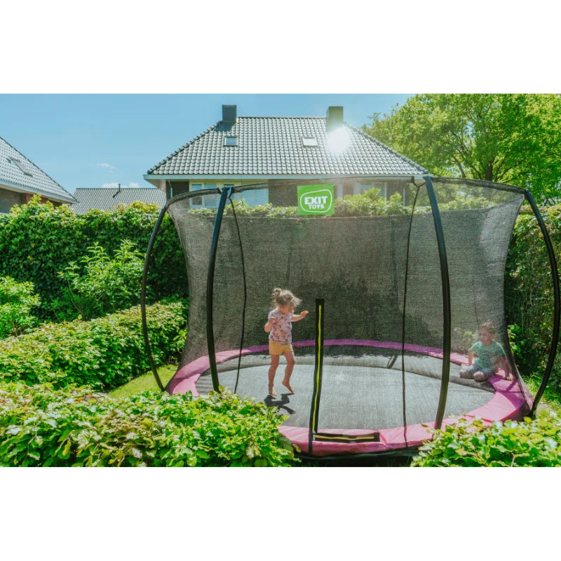 EXIT_Toys_Silhouette_Ground_Trampoline_14ft_kids_playing_outside