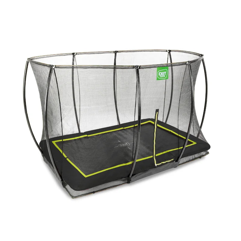 EXIT_Toys_Silhouette_Ground_Trampoline_Rectangle_black_side_view