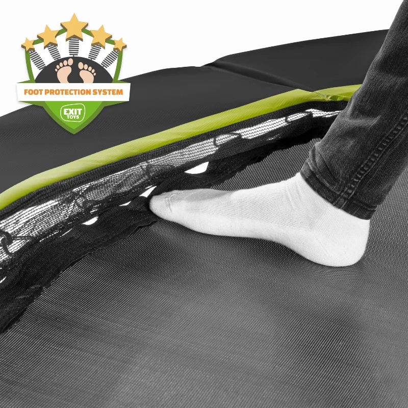EXIT_Toys_Silhouette__Above_Ground_Trampoline_12ft_black_foot_protection
