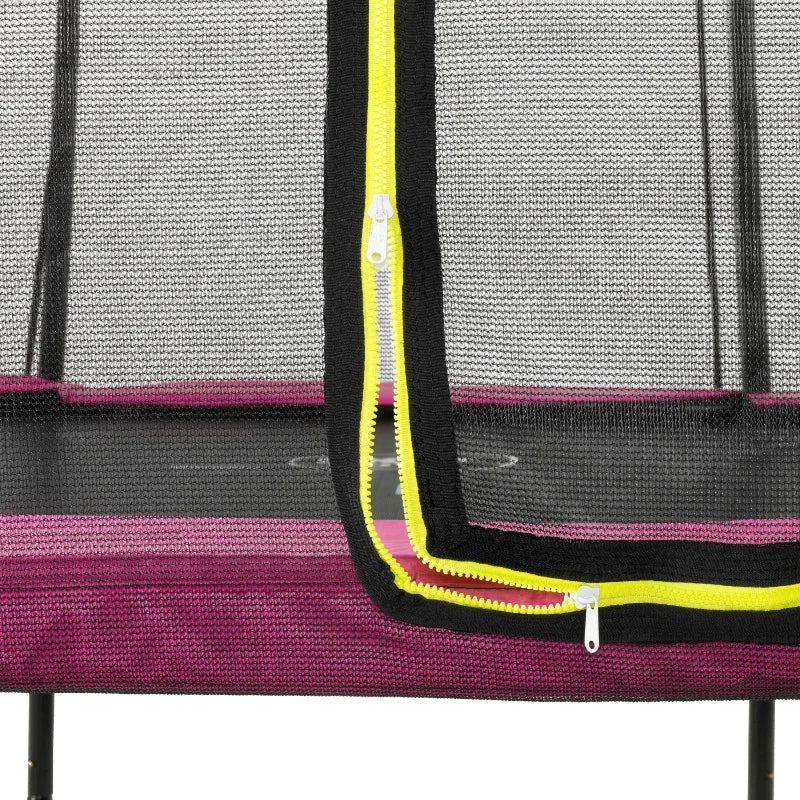 EXIT_Toys_Silhouette__Above_Ground_Trampoline_12ft_pink_safety_net