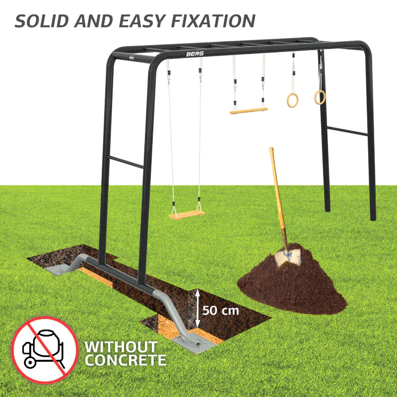 BERG PlayBase Large with Hammock with Installation Options — Happy Hideouts
