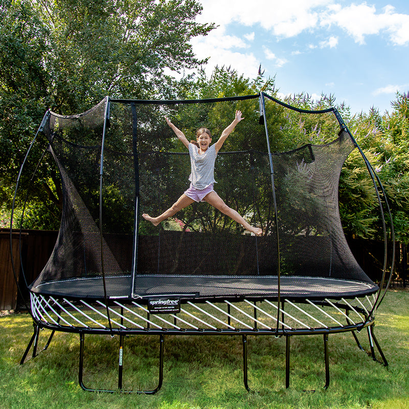 Springfree Large Oval Trampoline Happy Hideouts