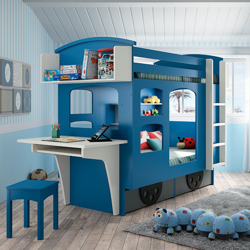 Mathy_By_Bols_Wagon_Childs_Single_Bed_blue_and_white