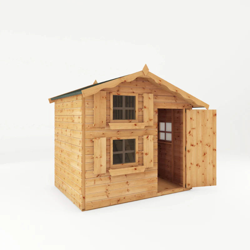 Snowdrop_Playhouse_with_loft_7'x5'_front_view