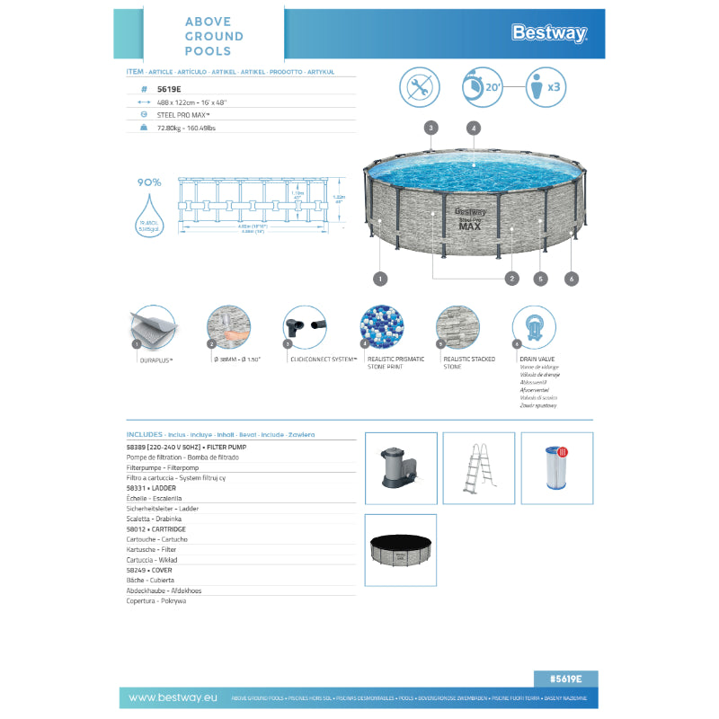 Bestway Steel Pro Max Pool Set — Happy Hideouts
