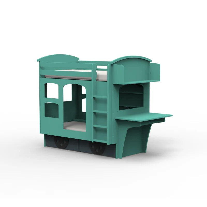 Wagon_Bed_Mathy_By_Bols_light_green_and_basalt_grey