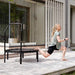 Woman-lunging-on-black-ACON-rebounder-on-patio