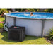 above-ground-pool-with-black-thermotec-heat-pump-on-grass-in-sunny-backyard