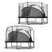 acon-tent-with-different-safetynets-on-round-trampolines