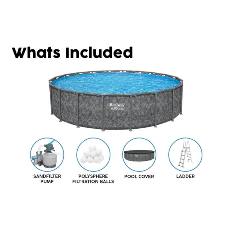 bestway-apx-365-round-above-ground-pool-set-with-cover-ladder-pump-and-filtration-balls