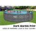 bestway-apx-365-round-pool-with-dark-marble-print-finish-in-garden