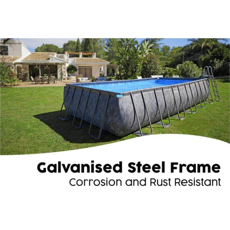 bestway-apx-above-ground-pool-with-galvanised-steel-frame-in-back-garden