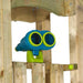 blue-and-lime-childrens-telescope-on-plum-wooden-climbing-frame-tower