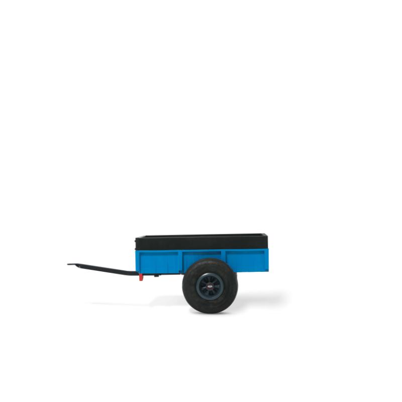blue-two-wheel-pedal-go-kart-trailer-with-black-tow-bar-on-white-background