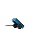 blue-two-wheel-tipping-pedal-go-kart-trailer-with-raised-bed-and-black-tow-bar-on-white-background