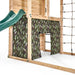 camo-fabric-den-under-platform-on-wooden-climbing-cube