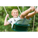child-swinging-on-green-belt-seat-on-plum-uakari-wooden-swing-set