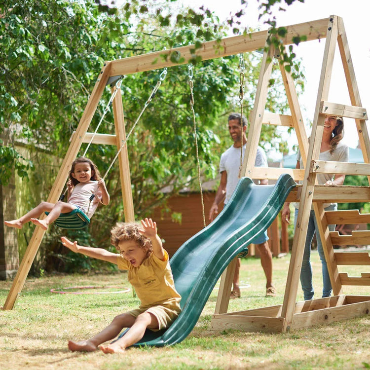 children-playing-on-plum-tamarin-wooden-climbing-frame-with-swing-slide-and-platform