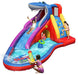 children-playing-on-shark-themed-inflatable-water-slide