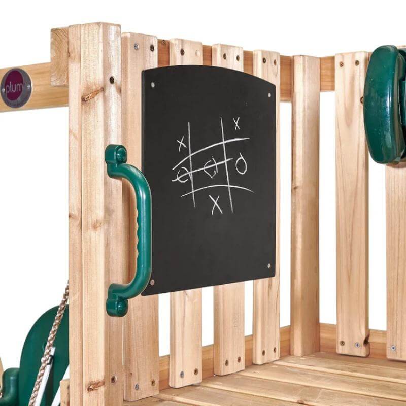 close-up-of-chalkboard-panel-inside-wooden-playcentre-with-green-handles