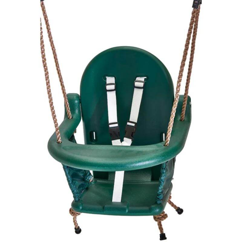 close-up-of-green-toddler-bucket-swing-seat-with-safety-harness
