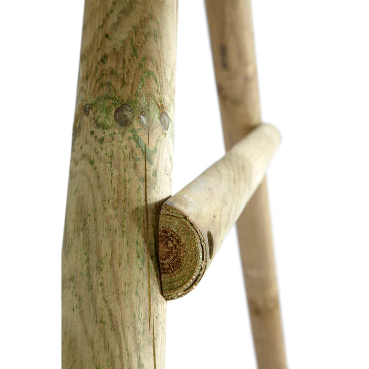 close-up-of-pressure-treated-round-pole-pine-wood-frame-showing-natural-grain-texture-and-bolted-cross-beam-support