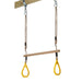 close-up-of-wooden-trapeze-bar-accessory-with-yellow-plastic-rings-and-adjustable-ropes-on-white-background