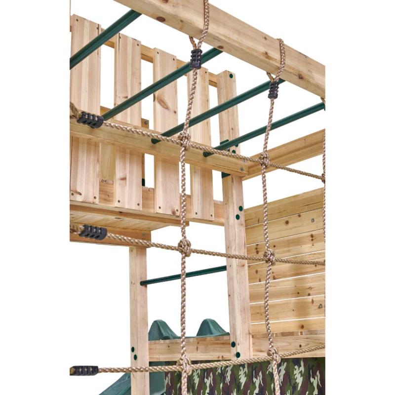 detailed-view-of-green-metal-climbing-rungs-on-plum-wooden-play-frame
