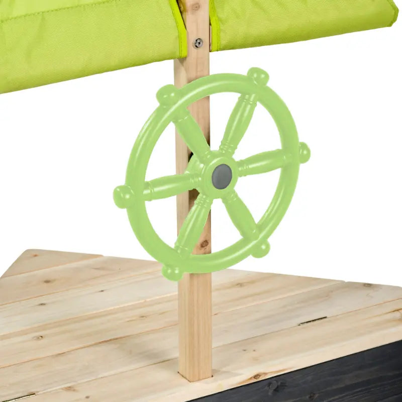 exit-aksent-wooden-sandpit-for-kids-steering-wheel-close-up-view
