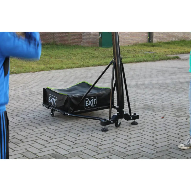 Stabilising feet at the base of the EXIT Galaxy portable basketball backboard.