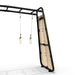 exit-getset-monkeybar-MB220-black-version-steel-frame-corner-connection-with-gym-rings-and-climbing-wall