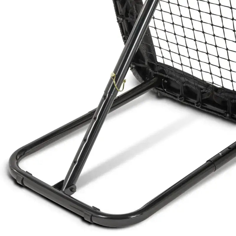 Close up shot of EXIT Kickback multi sport rebounder back frame detail.