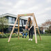 exit-toys-silvi-wooden-swing-frame-with-baby-seat-and-parent-pushing-child-in-garden