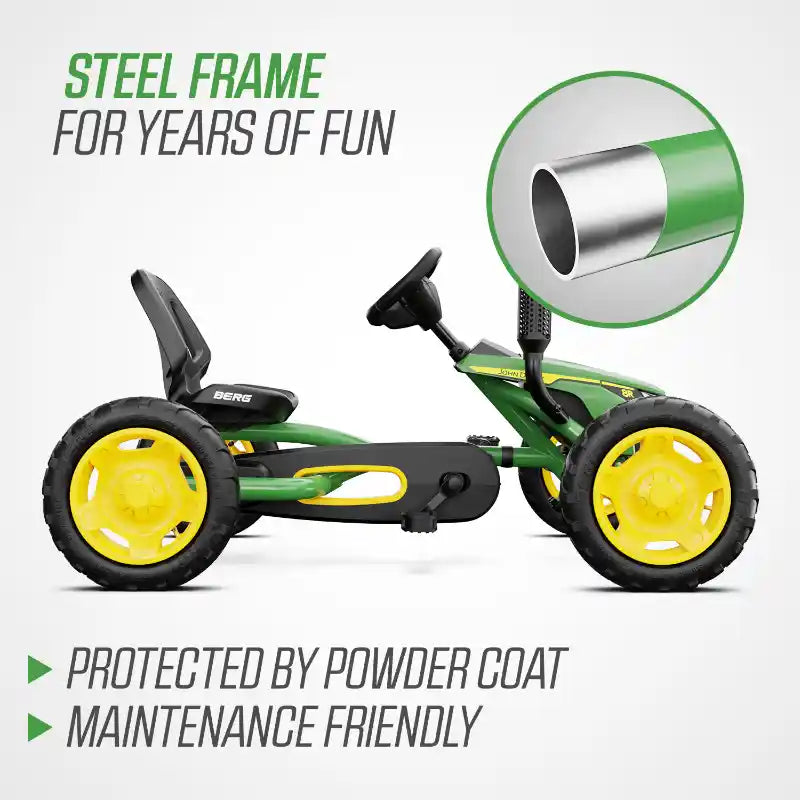 go-kart-berg-john-deere-buddy-steel-frame-feature