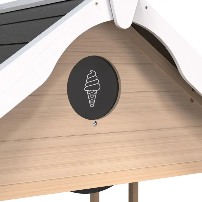ice-cream-logo-on-board-on-exit-outdoor-wooden-playhouse