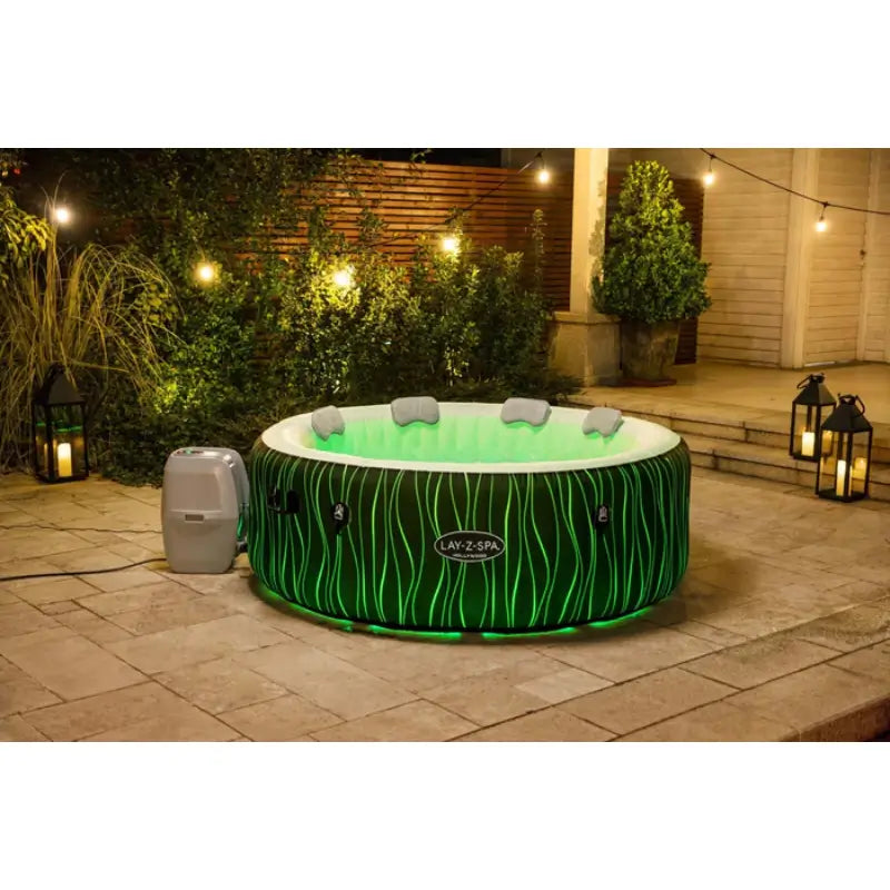front-view-of-lay-z-spa-hollywood-airjet-hot-tub-with-colour-changing-led-lights