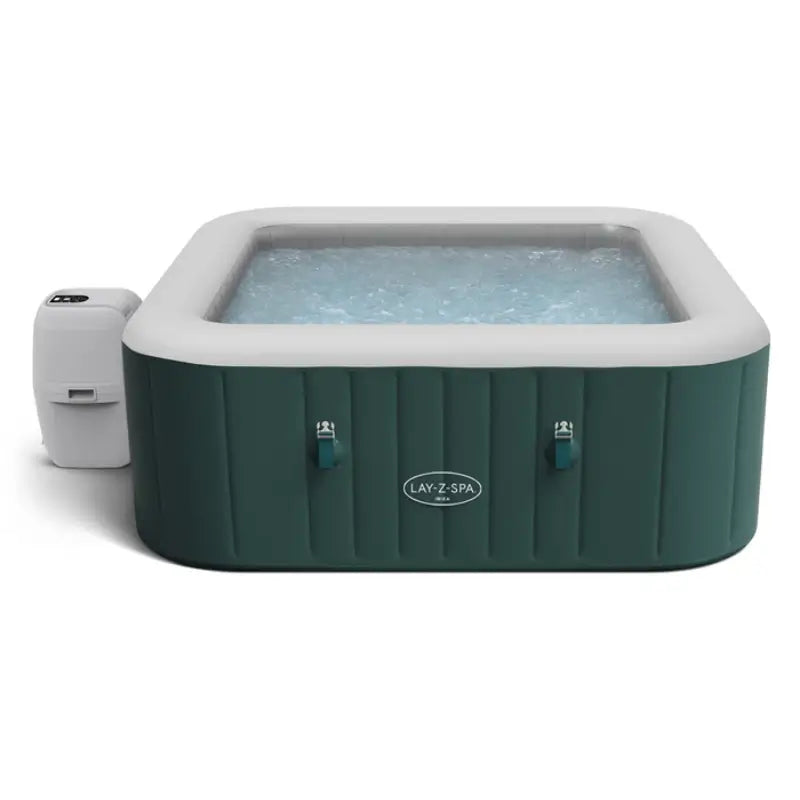 front-view-of-lazy-spa-ibiza-inflatable-hot-tub-with-pump-on-white-background