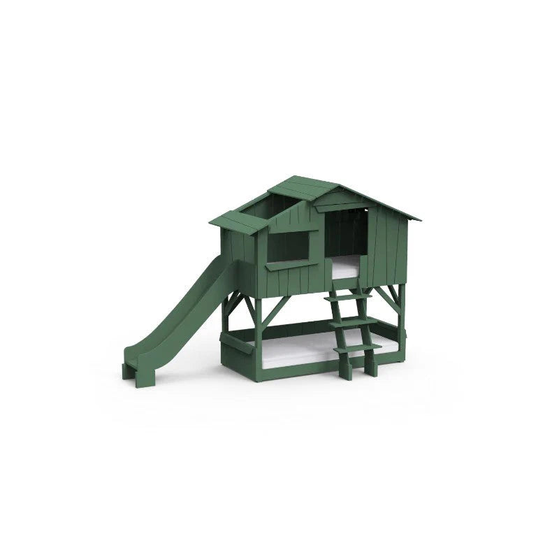 mathy-by-bols-treehouse-bunk-bed-slide-jungle-green