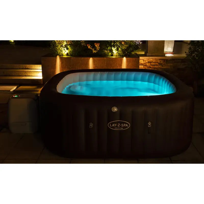 nightime-lay-z-spa-maldives-hot-tub-set-up-with-blue-led-lights