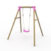 perspective-view-of-bush-baby-wooden-swing-set-featuring-sturdy-a-frame-construction-and-dark-green-swing-seat
