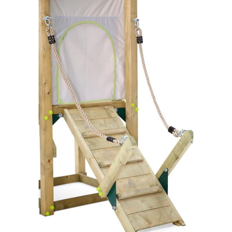 plank-ramp-access-detail-on-plum-wooden-play-tower-with-fabric-den
