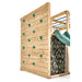 plum-wooden-rock-climbing-wall-with-various-green-climbing-grips