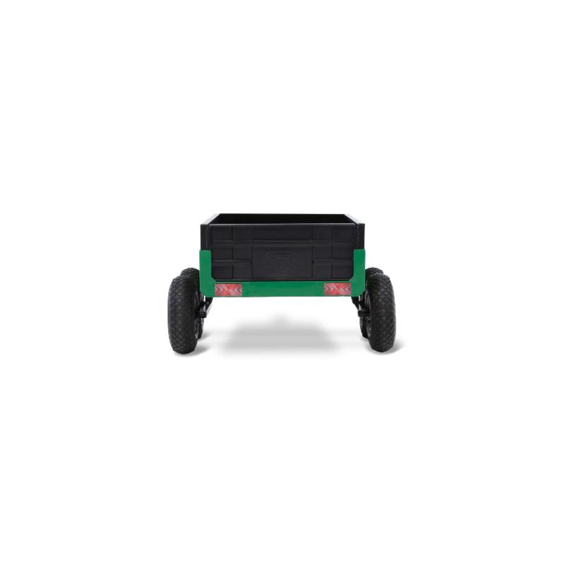 rear-view-of-green-two-wheel-pedal-go-kart-trailer-on-white-background