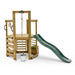 rear-view-of-wooden-playcentre-with-green-slide-bucket-pulley-metal-bucket-and-side-steps