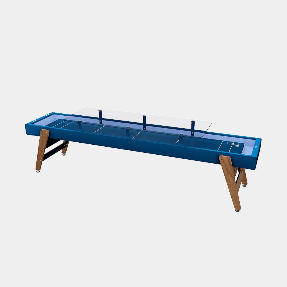 full-view-of-rs-barcelona-14-ft-shuffleboard-table-with-dining-top-in-green-blue-on-white-background