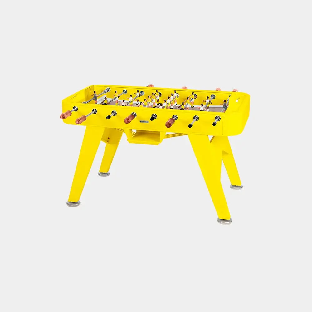 full-view-of-rs2-barcelona-outdoor-football-table-in-sulfur-yellow-on-white-background