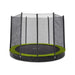 side-profile-of-sunken-garden-trampoline-featuring-safety-net-and-green-padding