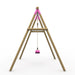 side-profile-of-the-plum-bush-baby-wooden-swing-set-showing-the-a-frame-structure-and-dark-green-metal-bracket
